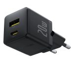Baseus Charger Wall 20W USB-C/USB-A PALM Series EU Black