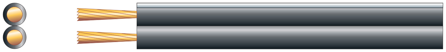801699UK_LD1 Mercury Cu/CCA Speaker Cable 2.5mm Black 100m 801.699UK - Image 1