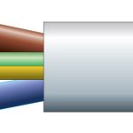 Mercury Mains Power Cable 3-Core 15A 1.5mm 100m White 804.347UK