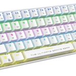 Armaggeddon MBA-61R White Wireless Bluetooth Mechanical Keyboard 61 Blue Keys