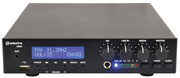 Adastra UM60 100V Compact Amp 60W 953.176UK