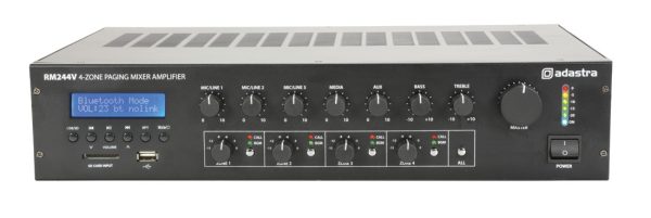 Adastra RM244V v2 4Z 240W FM/USB/BT with Paging 953.244UK