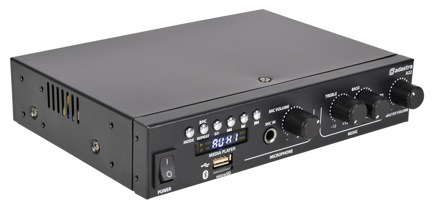 953422UK_CO2 Adastra A22 Stereo Amplifier USB/FM/BT 2x25W@8ohm 953.422UK - Image 1