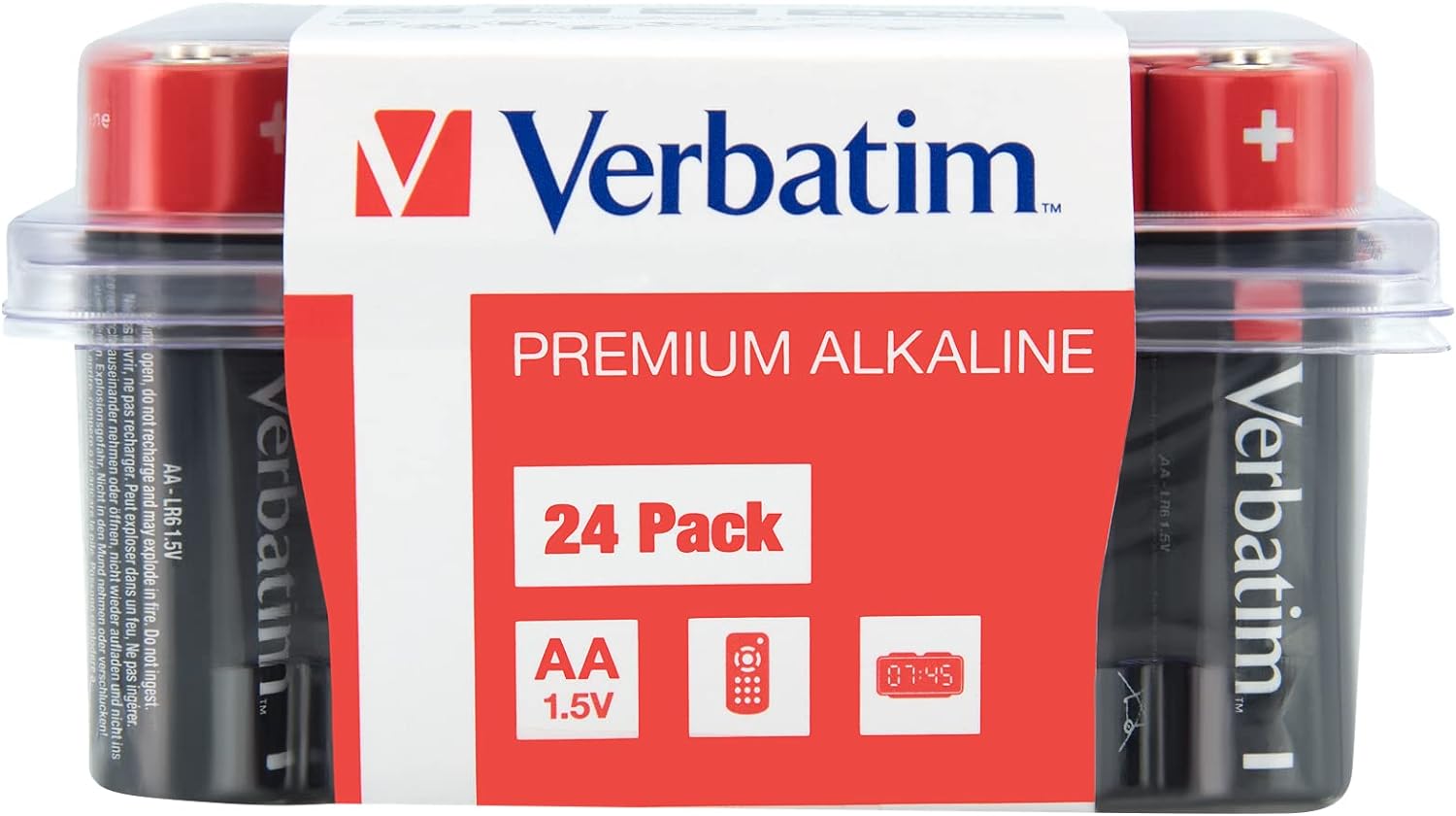 AA24pk Verbatim Alkaline AA 24pcs Batteries (Box) - Image 1