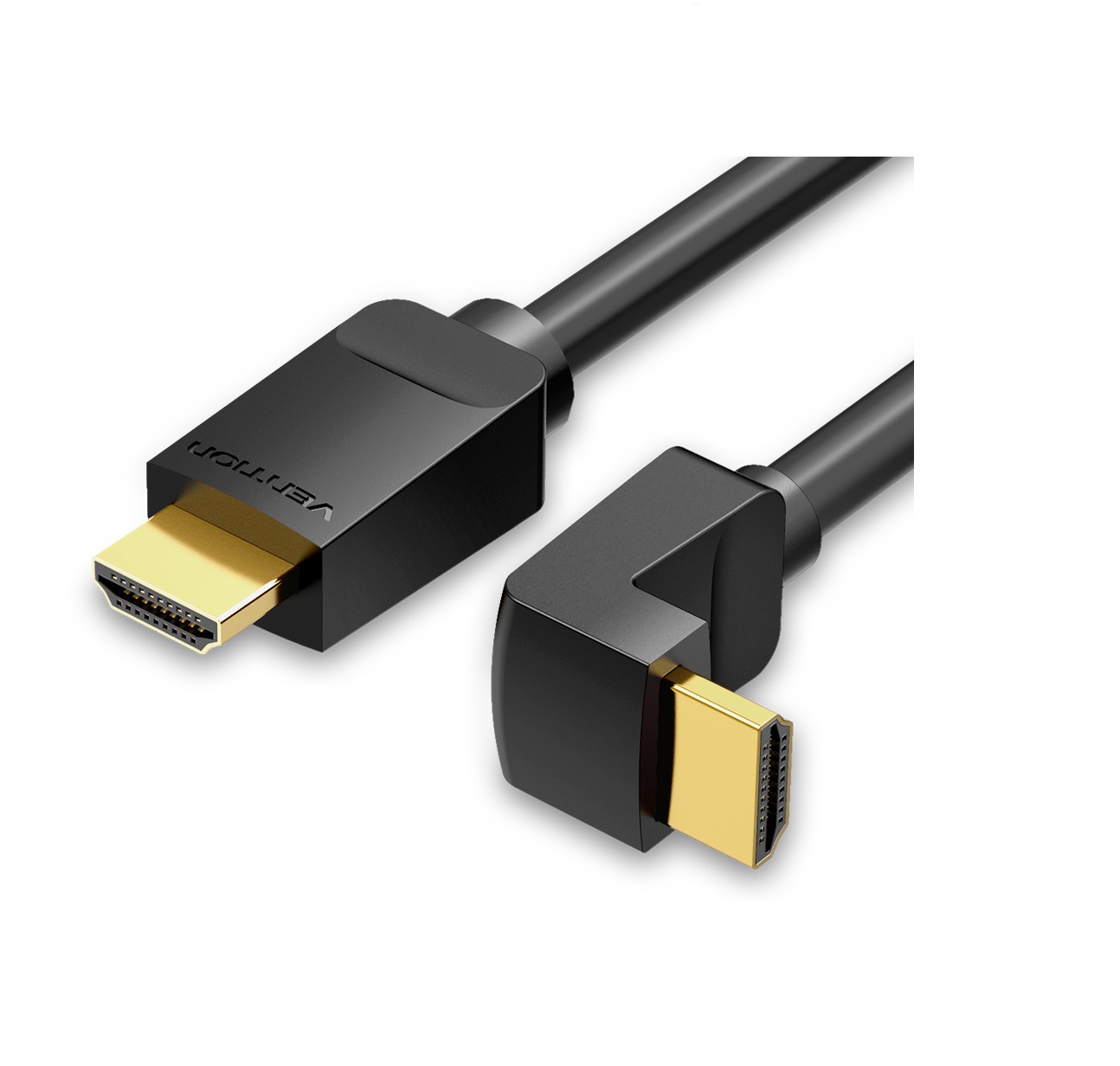 A_1725521111 Vention HDMI Cable Right Angle 90 Degrees 1.5m AARBG - Image 1