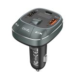 Vention Car FM Transmitter, USB Music Player & Charger 3xUSB 30W/18W/5W FFLB0