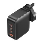 Vention Charger Wall GaN 140W 3xC 1xA+240W Cable Black FEIB0-UK