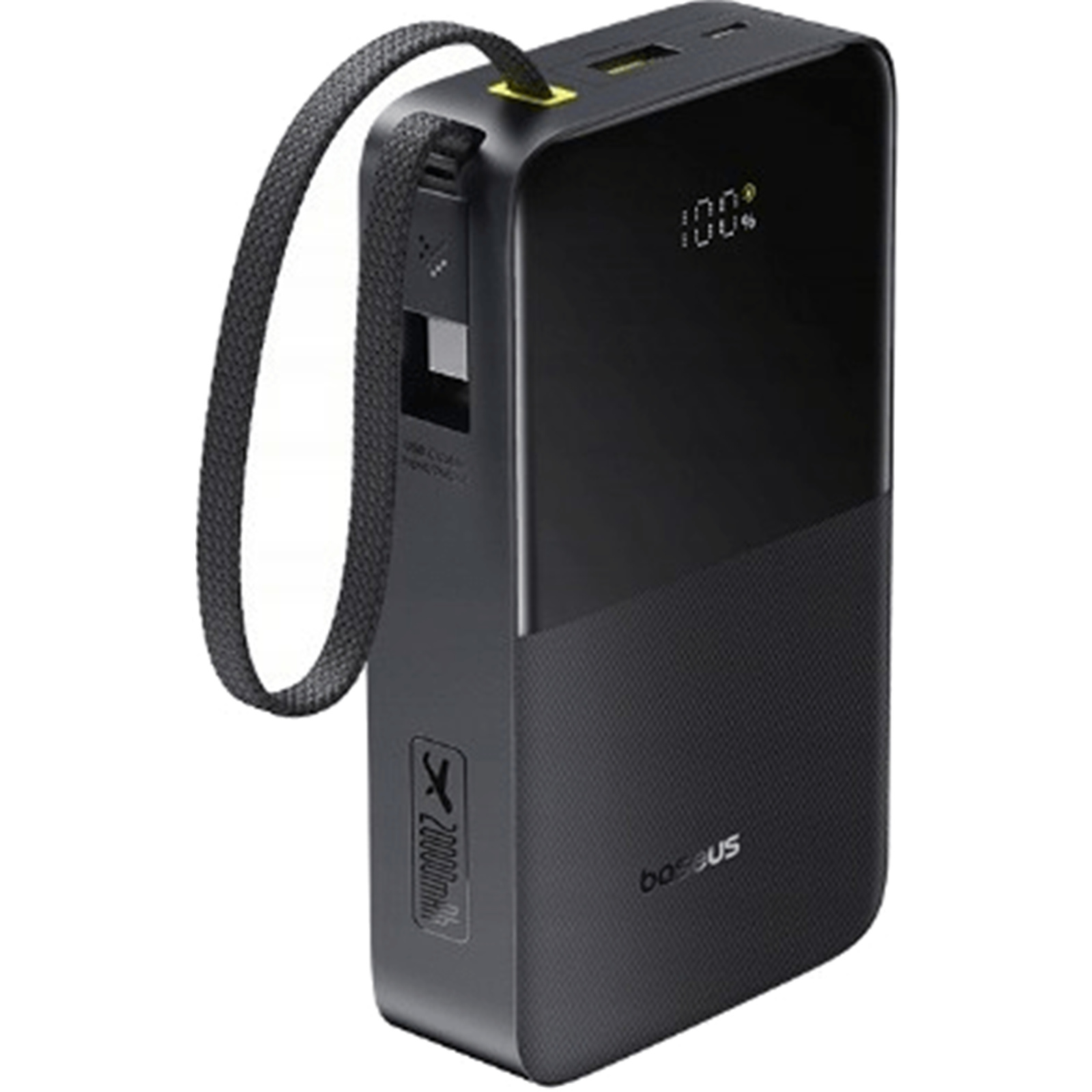 BAPBAS0090__1 Baseus Powerbank 22.5W 20000mAh + Display EnerFill FC51 Bipow2 Pro Black - Image 1