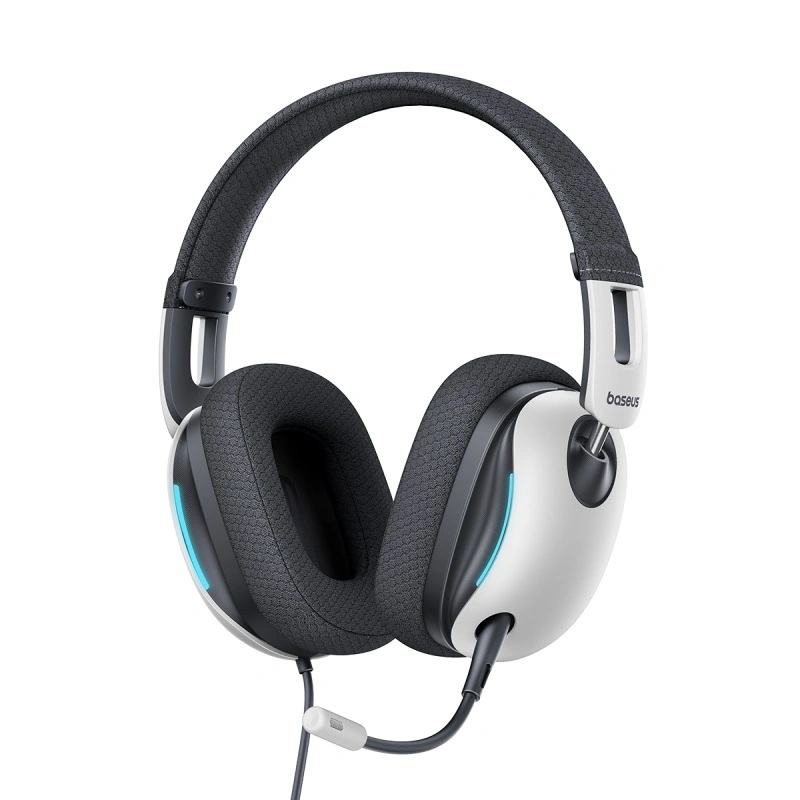 Baseus-GoPlay-1-Max-Gaming-Wired-Headphones-Moon-White-Baseuscolombo-1-1 Baseus Headphones Wired Gaming USB GoPlay 1+ Max White - Image 1