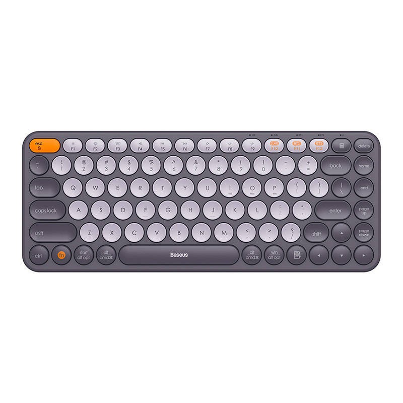 Baseus-K01A-Wireless-Tri-Mode-Keyboard-Frosted-Gray-by-otc.lk-in-srilanka-2 Baseus K01A Wireless Keyboard Tri-Mode Gray - Image 1