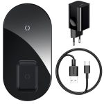 Baseus Simple 2in1 QI Wireless Charger Turbo Edition 24W Black
