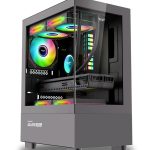 Armaggeddon Gaming Case M-ATX AQUARON Duplex Black (Bottom USB Ports-310mm VGA)