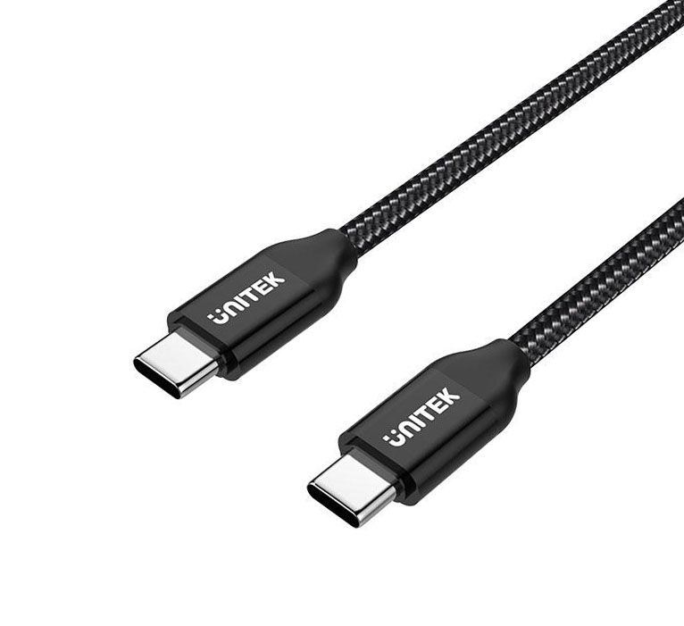 C14059BK_1619437216 Unitek C14059BK Braided Type-C to Type-C Cable PD 100W 2.0m - Image 1