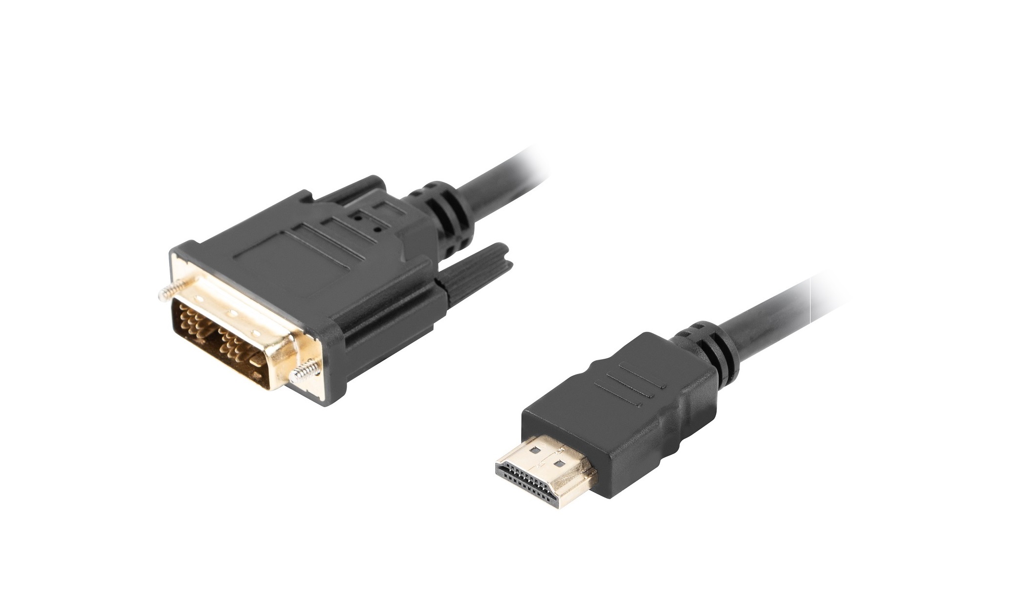 CA-HDDV-10CC-0018-BK-1_1575289444 Lanberg HDMI(M) to DVI-D(M)(18+1) Cable 1.8m - Image 1