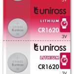 Uniross CR1620 Button Cell Lithium Battery (5pack)