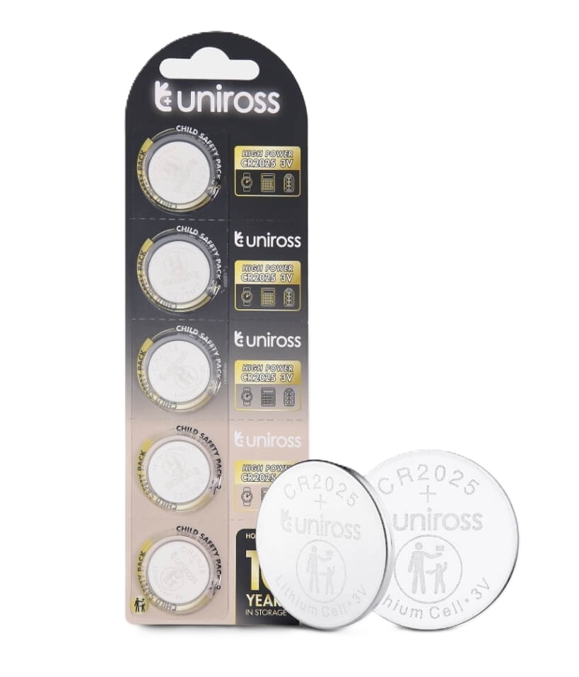 CR2025-1 Uniross Lithium-Button Cell CR2025HP High Power (5pack) - Image 1