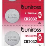 Uniross CR2032 Button Cell Lithium Battery (5pack)