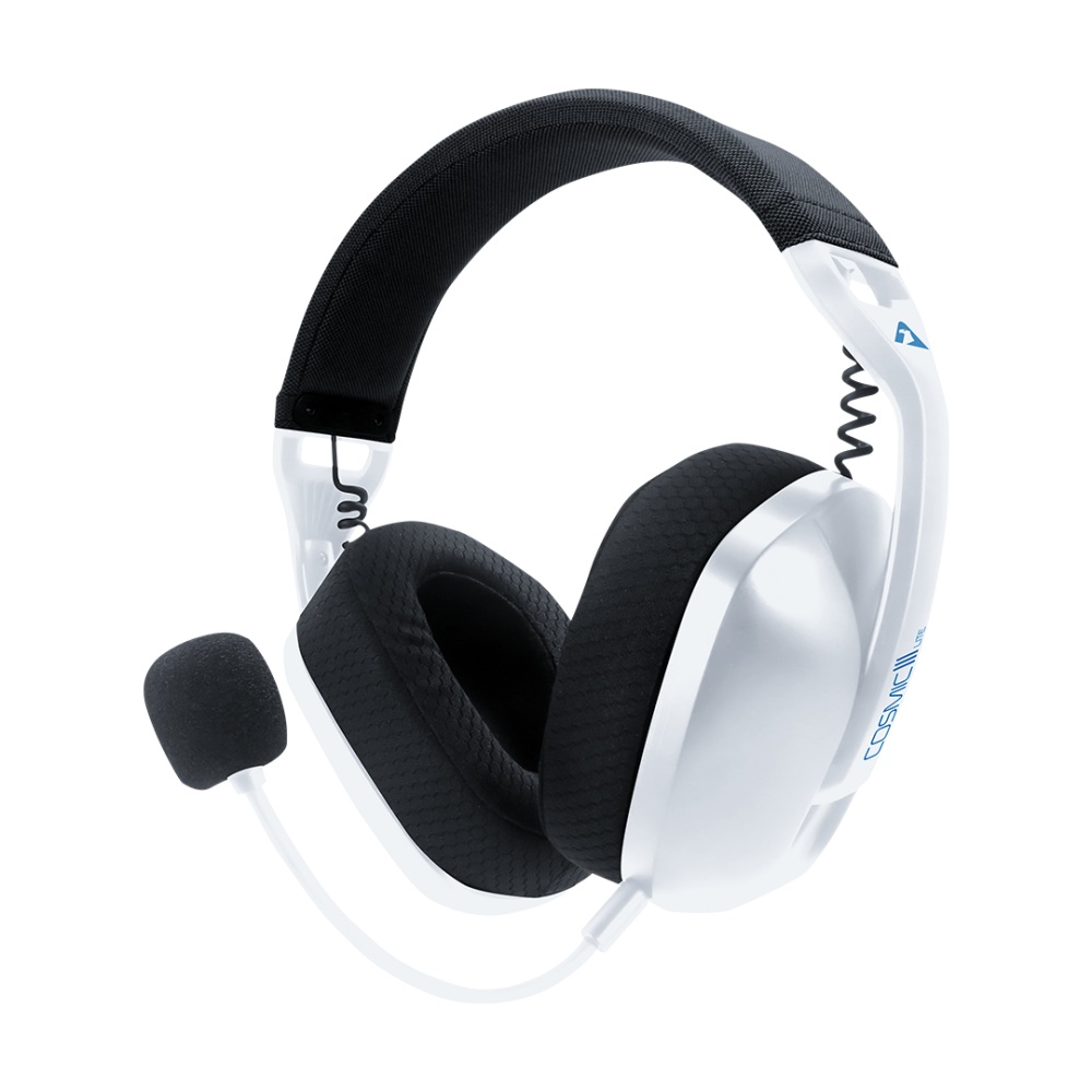 Cosmic-III-Lite_White01-1000x1000 Armaggeddon COSMIC-III LITE Gaming Headset USB+3.5mm+2.4G+BT Fabric White - Image 1