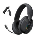 Armaggeddon COSMIC-V Gaming Headset USB+3.5mm+2.4G+BT PU Leather Ultraclear Black