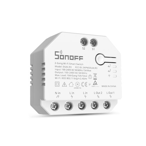 DUAL-R3_02 Sonoff Dual R3 Dual Relay-Power Metering Wifi Smart Switch - Image 1