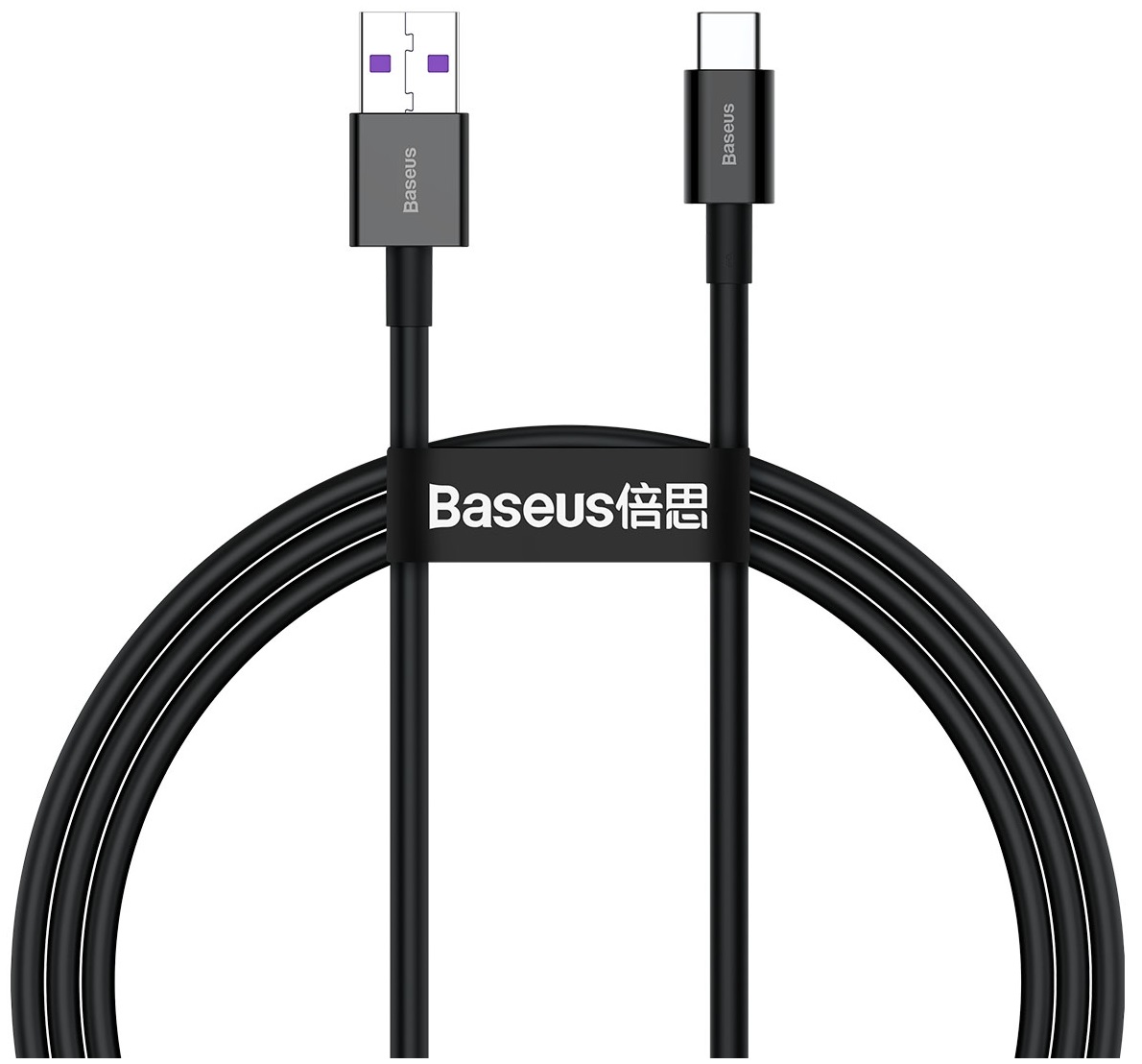 EDA001316501A_1676890925 Baseus Cable USB-C to USB-A Superior Series 1.0m Black - Image 1