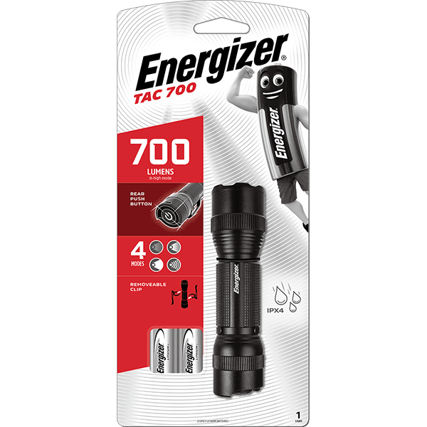 ENR_PMHT2L_Tactical-700-Light_Card_Hero-Image_E301618501_APAC Energizer Light Torch 700 Lumens (2xCR123) - Tactical 700 - Image 1