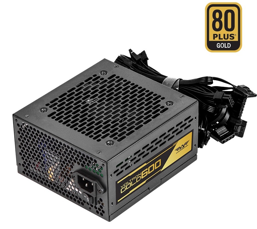GOLD600-1000x1000 Armaggeddon Gaming PSU 600W Modular & Certified 80+ VOLTRON GOLD 600 Black - Image 1