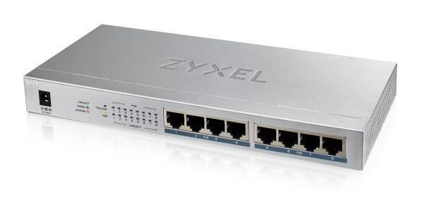 Zyxel Switch PoE Gigabit 8PoE 60W GS1008-HP UK Plug