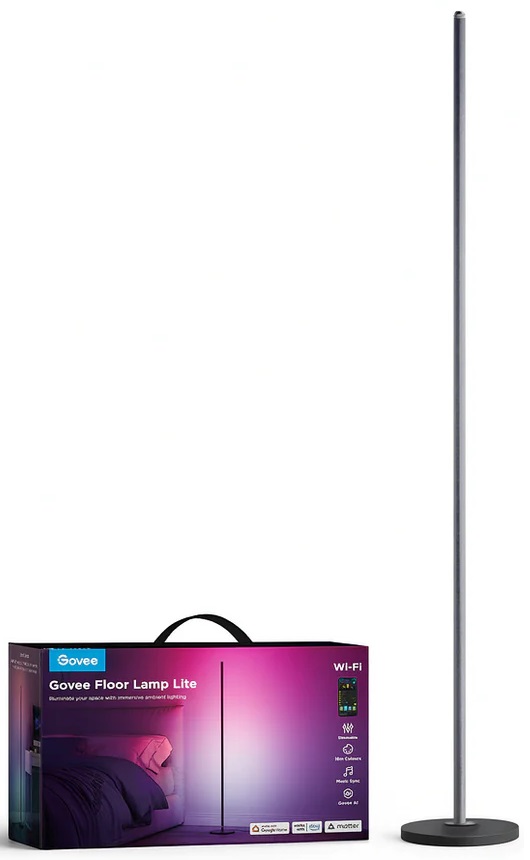 Govee_Floor_Lamp_Lite_and_App Govee Floor Lamp Lite Smart RGBICW Corner Lamp Supports Matter - Image 1