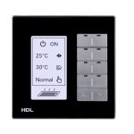 HDL Panel DLP MODERN Series 8 Buttons Black