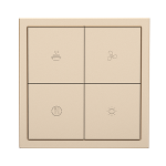 HDL Panel Smart Tile Series 8 Button Champgn Gold