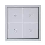 HDL Panel Tile Series 4 Button Smart Panel Space Gray HDL-M/PT4RA.1