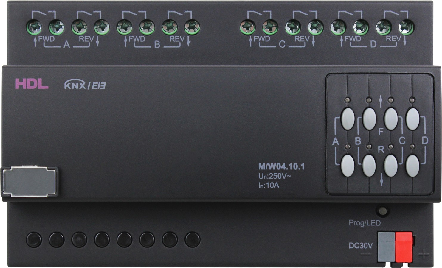 HDL-MW04.10.1 HDL 4CH 10A Curtain Actuator - Image 1