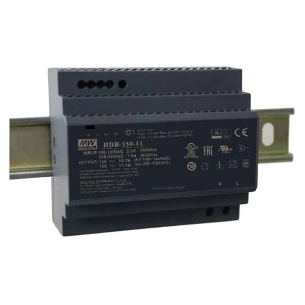 HDR-150 Meanwell HDR-150-12 Ultra Slim Din Rail Power Supply 12V 150W - Image 1