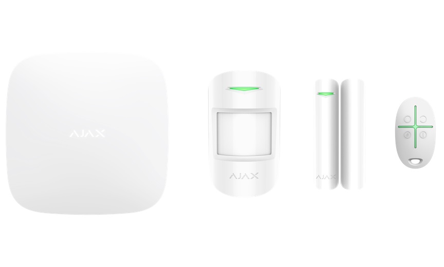 HUB_KIT AJAX TCP-IP/GSM Alarm Hub White Starter Kit - Image 1