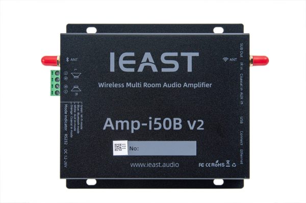 iEast i50Bv2 Wireless Multi-Room Stereo Amplifier USB/Bluetooth 2x40W@8ohm
