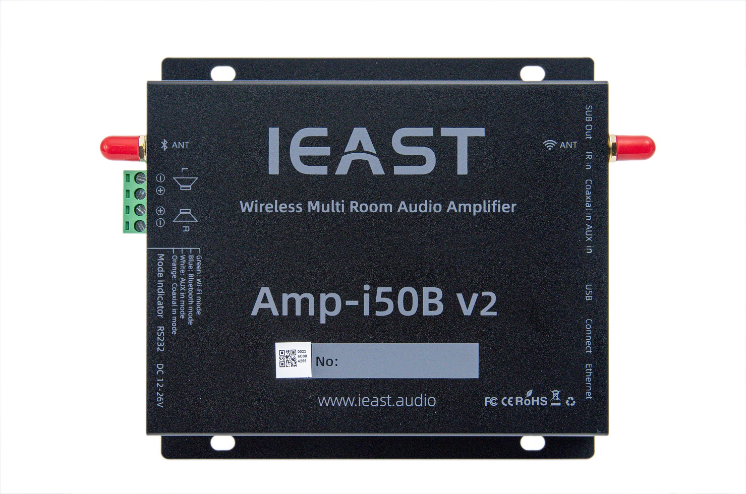 IMGP3137-ok_1648183943 iEast i50Bv2 Wireless Multi-Room Stereo Amplifier USB/Bluetooth 2x40W@8ohm - Image 1