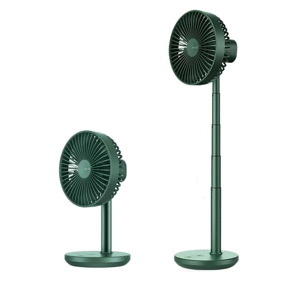 JISULIFE-FA13P-Oscillating-Extendable-Desk-Fan-Green Jisulife Extendable Rotating Desktop Fan FA13P Green - Image 1