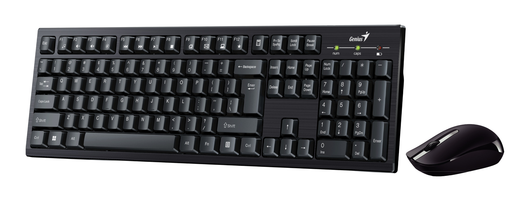 KM-8101-1 Genius Keyboard-Mouse Set Wireless KM-8101 Greek - Image 1