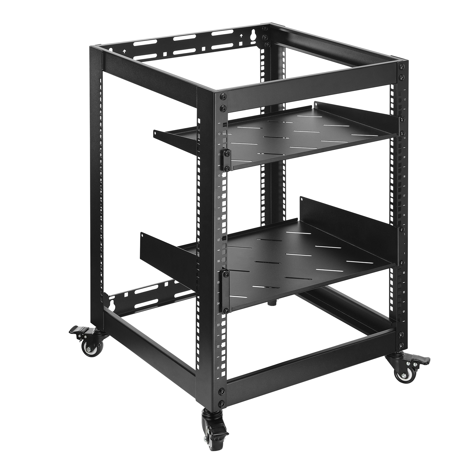 LV-CAB-017-12U-01_mainimage_06 Lumivida Open Frame Server Rack 12U CAB-017-12U - Image 1