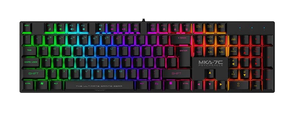 MKA-7C__4_-1000x1000_1743171188 Armaggeddon MKA-7C Black Mechanical Gaming Keyboard 104 Clicky Blue Keys - Image 1