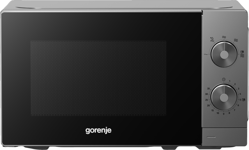 MO20E1T4 Gorenje Kitchen Microwave Oven 700W 20L 5 Programs Manual Knots MO20E1T4 Titanium - Image 1
