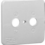 FTE MP76BL Outlet cover 2 Connectors
