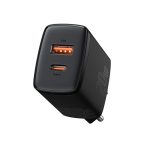 Baseus Charger Wall 20W USB-C/USB-A EU Black