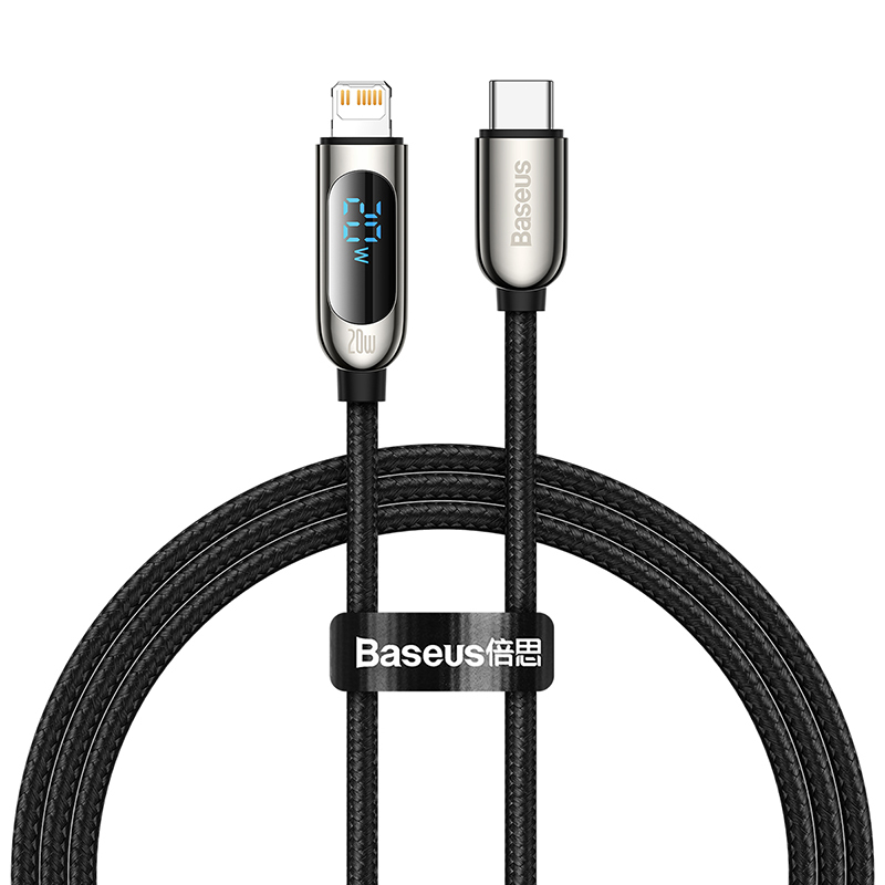 O1CN01ZXsMic24iF5gDl2zQ___2595267424 Baseus Cable Lightning to USB-C Display 20W 1m Black - Image 1