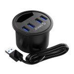 Orico USB-A Hub 4Port USB3.0 Desktop Mount DESK-4U
