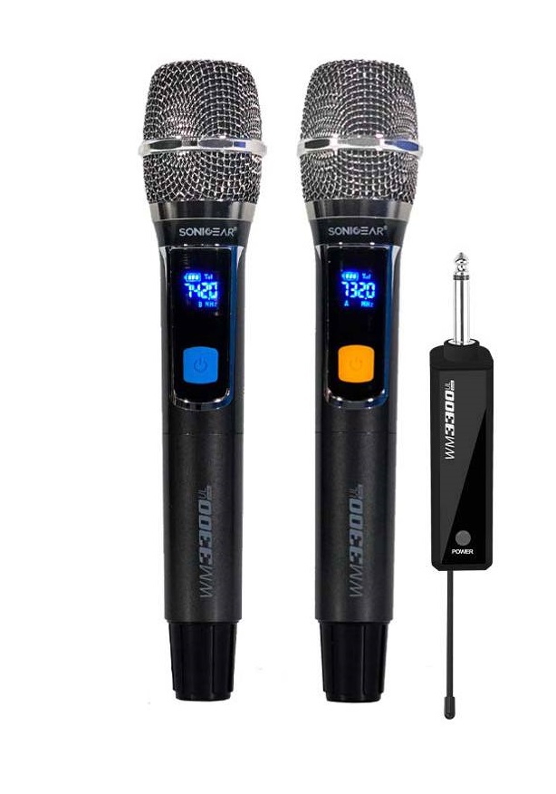 SonicGear_WM_3300_UL_DUAL_2_Wireless_Microphones_PROFILE SonicGear WM 3300 UL DUAL 2 Wireless Microphones with receiver - Image 1