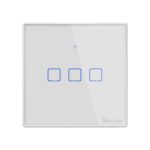 Sonoff T2EU3C-TX WiFi Smart Wall Touch Switch 3-Button White
