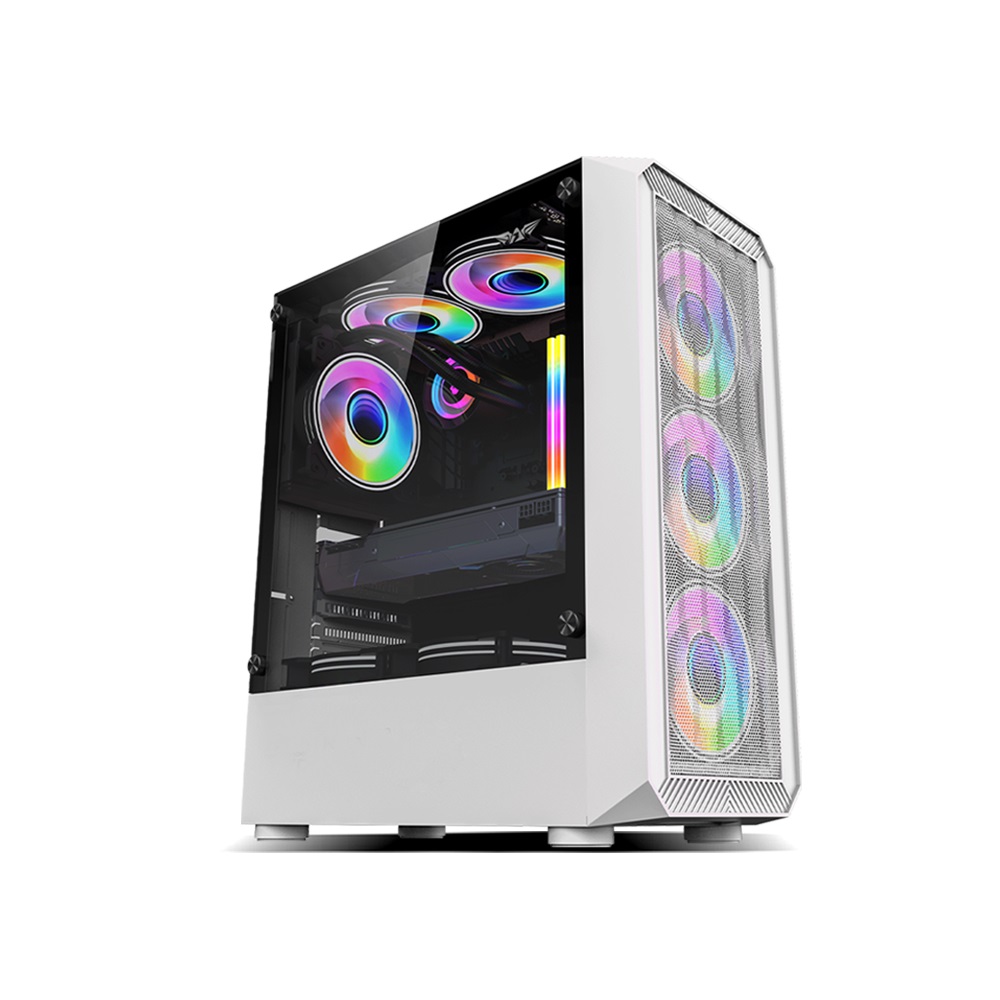 TRITRON-100-1000x1000dddd_1743678148 Armaggeddon Gaming Case ATX 4xARGB TRITRON PRO 100 White - Image 1