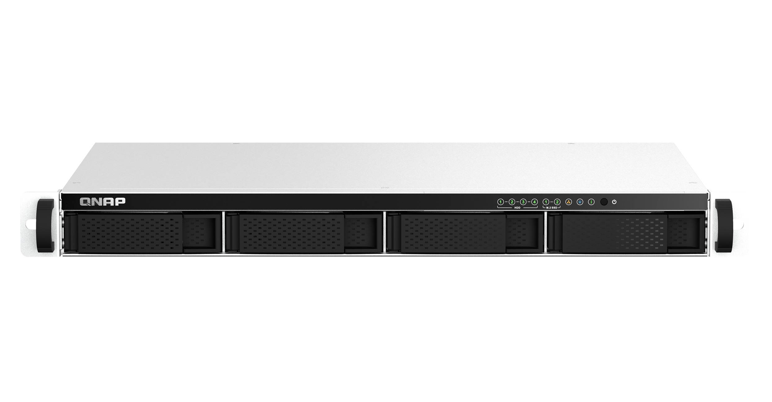 TS-464eU_front1 QNAP NAS 4-Bay Rackmount Intel Quad-Core, 8GB RAM, HDMI, SSD Caching & Dual 2.5GbE Ports TS-464eU - Image 1